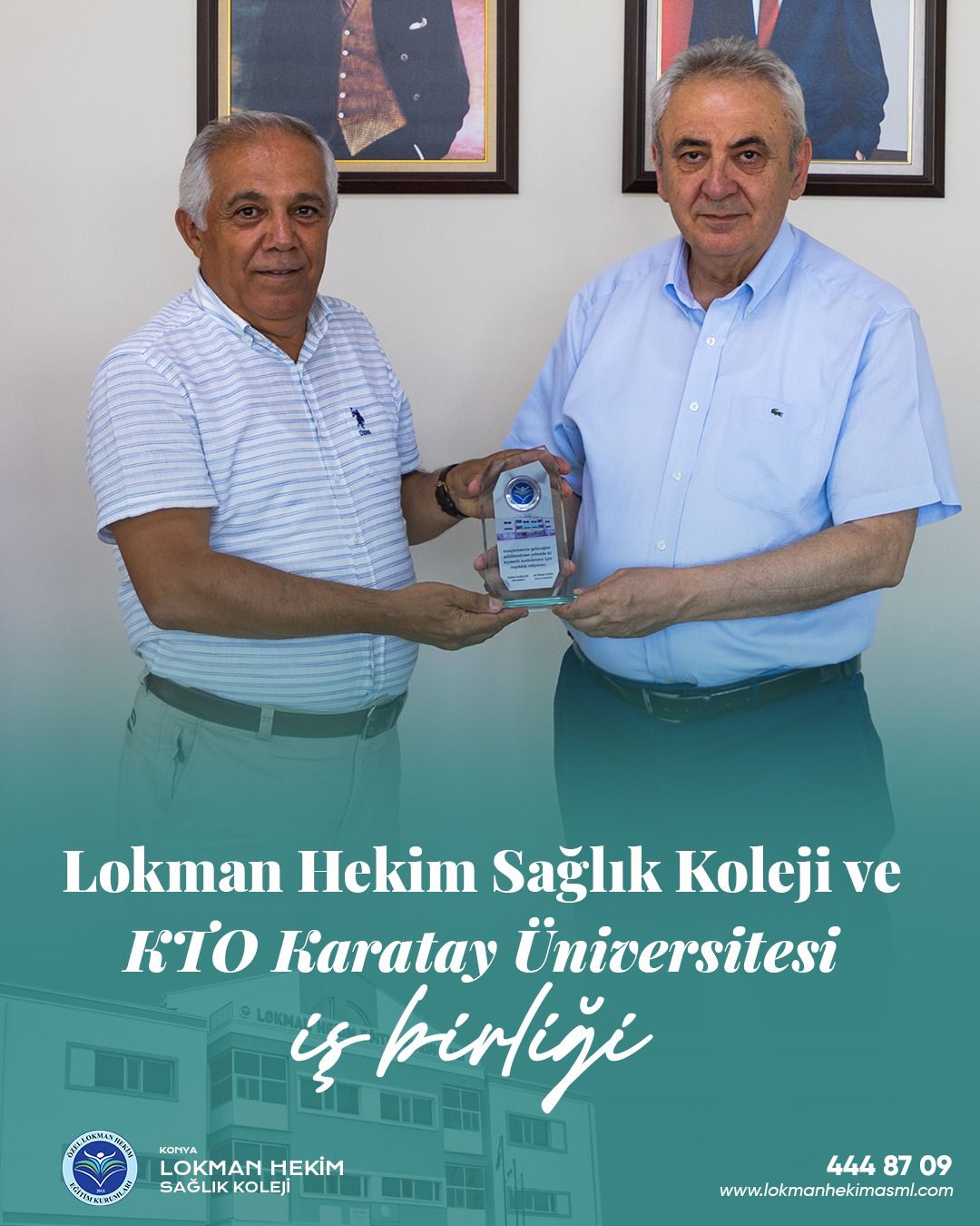 Lokman Hekim Sağlık Koleji ile KTO Karatay Üniversitesi Arasında İş Birliği