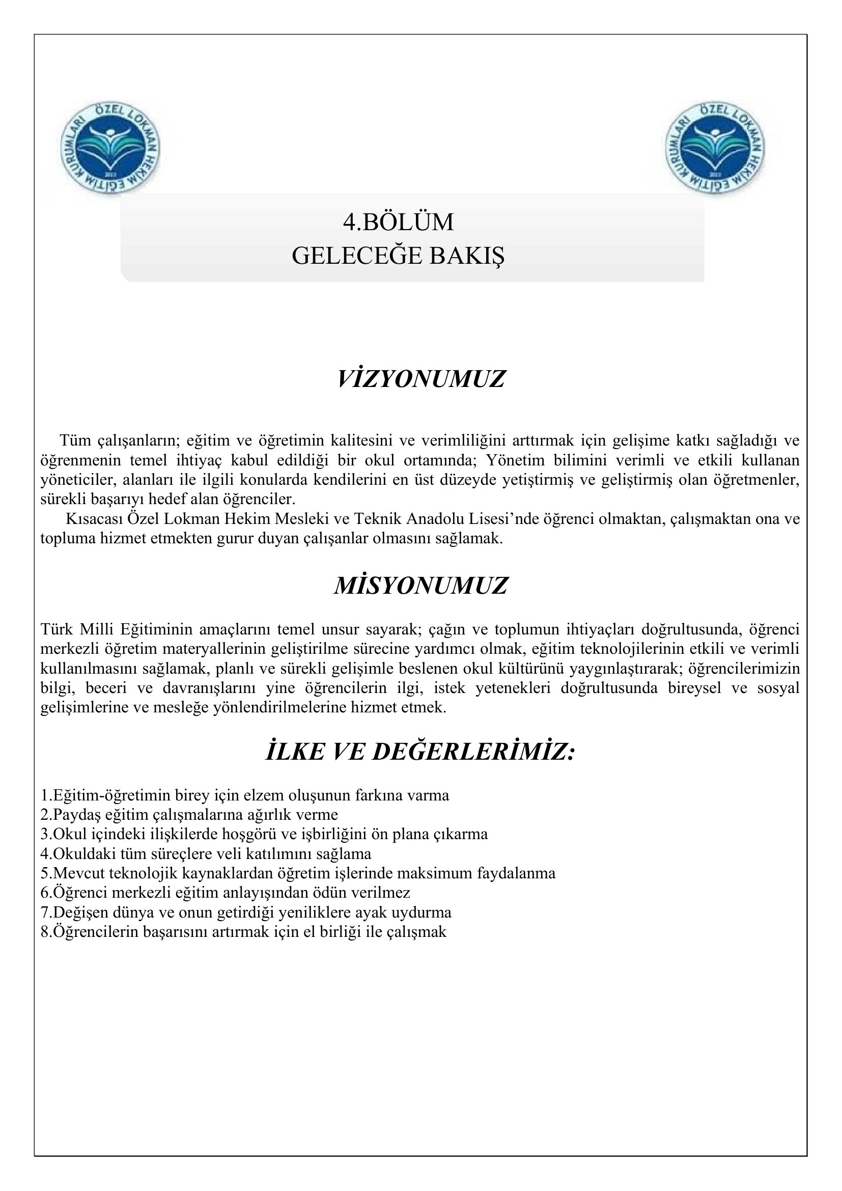 OKUL STRATEJİK PLANIMIZ - 20